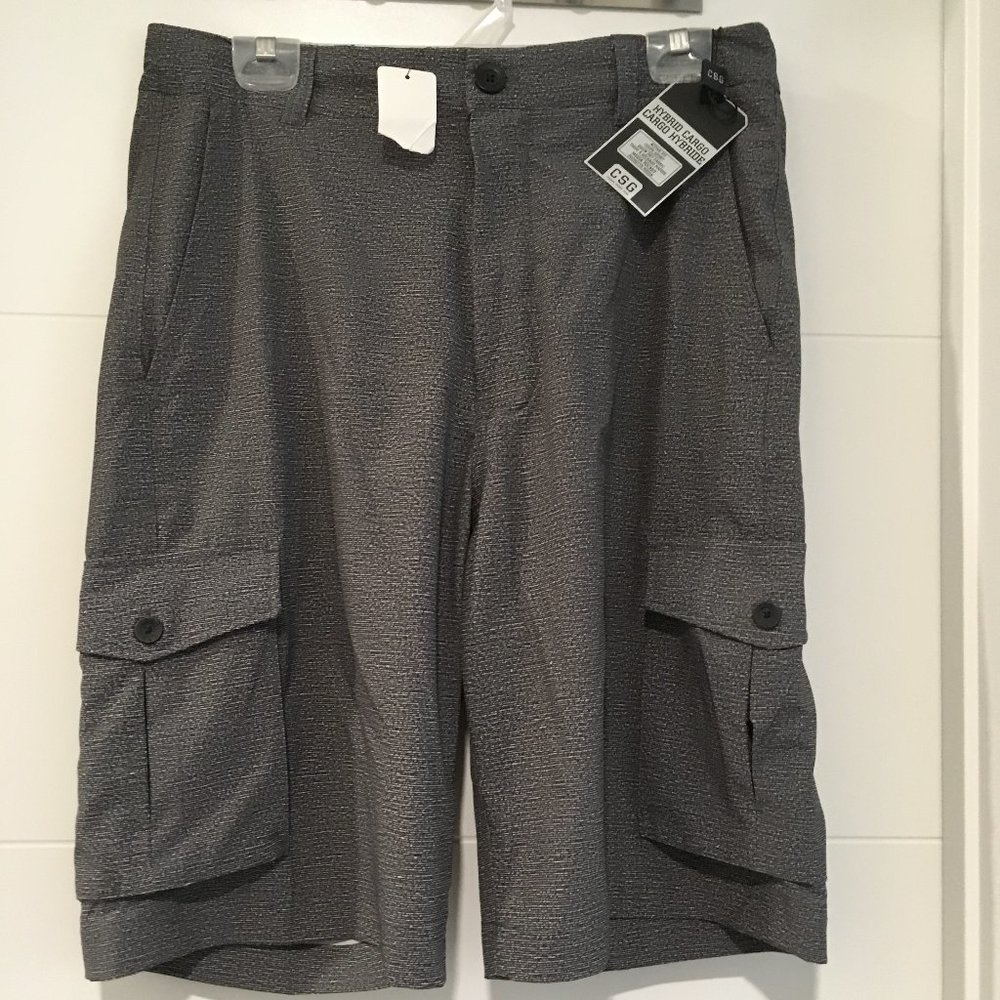 Grey Cargo Shorts